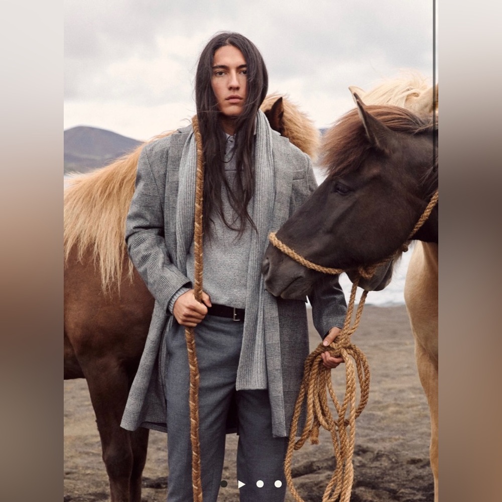 NWT - BANANA REPUBLIC Men’s Wool Topcoat - Gray - Large